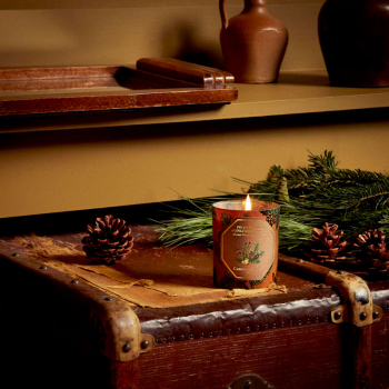 Carrière-Frères, scented candle, Siberian Pine&candied ginger, in glass, style